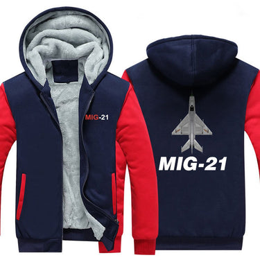 M I G 2 1 DESIGNED ZIPPER SWEATER THE AV8R